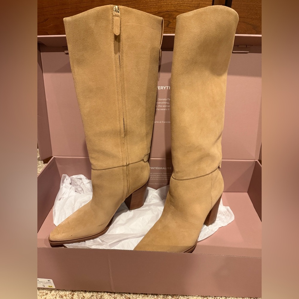 Franco Sarto Taupe colored Heeled Boots